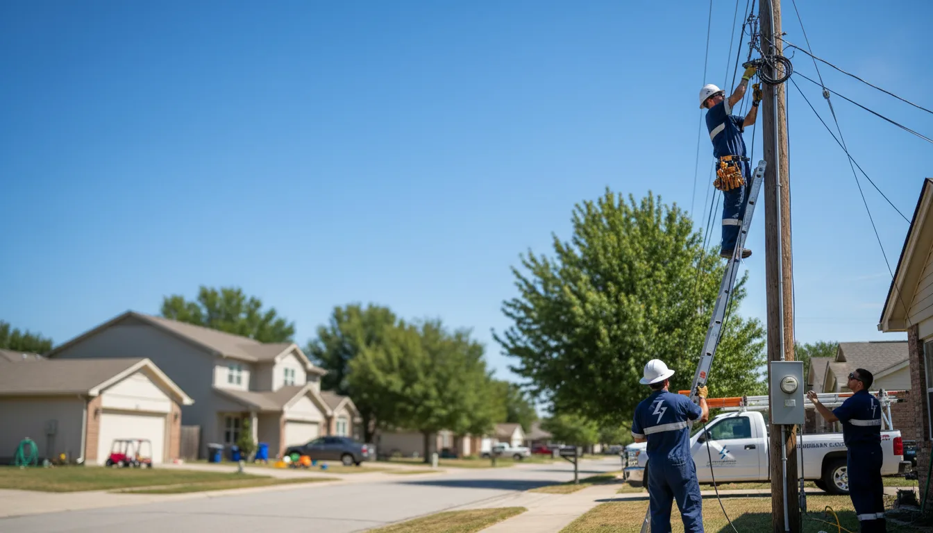 Residential electrician providing installation services in Russell, MN